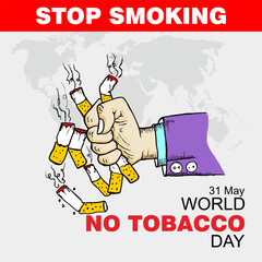 World No Tobacco day, 31 May, poster and banner