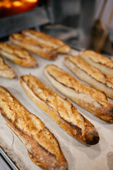 Bread on conveyor belt