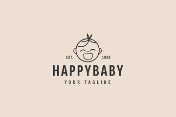 baby shop logo vector icon illustration
