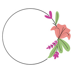 Flower Circle Border