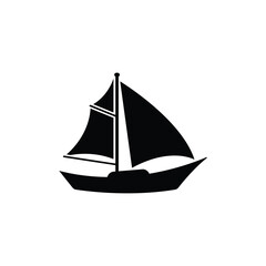 sailboat icon vector
