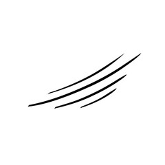 doodle wind speed handdrawn style vector illustration