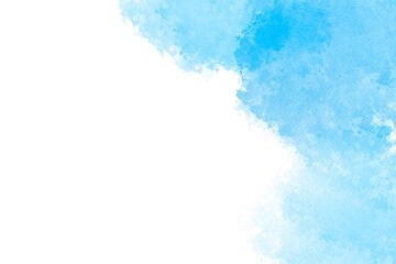 Blue watercolor paint stroke illustration for background. 