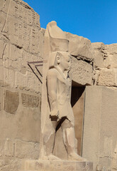 Statue of Ramses at Karnak temple in Luxor, Egypt 