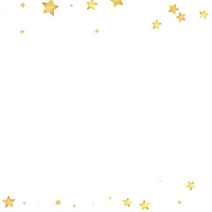 Magic stars vector overlay.  Gold stars scattered