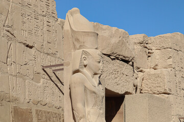 Statue of Ramses at Karnak temple in Luxor, Egypt 