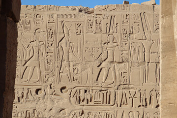 Fototapeta na wymiar Ancient egyptian temple of Karnak in Egypt 