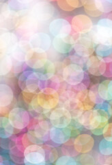Multicolored festive bokeh as background.
