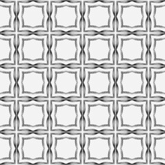 Fototapeta premium Tiled watercolor background. Black and white