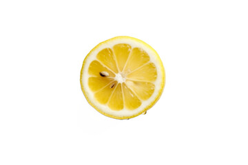 lemon slice isolated on white background