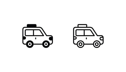 Jeep icon design with white background stock illustration
