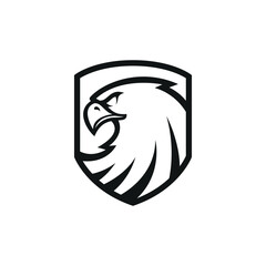 eagle head logo icon vector illustration