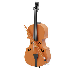 Cello Musical Instrument 3D Icon