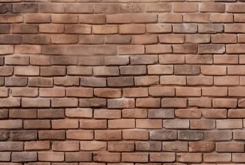 Fototapeta premium natural brown brick wall texture, generative ai