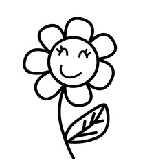 flower line art