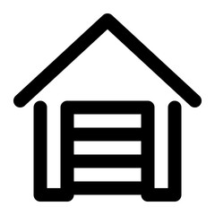 garage line icon