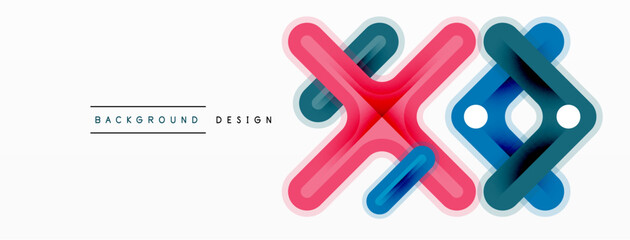 Cross line background minimal geometric template. Design for wallpaper, banner, background, landing page, wall art, invitation, prints, posters