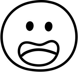 Face Expression Emoji Icon Doodle Round Face