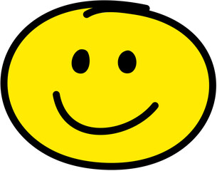 Face Expression Emoji Icon Doodle Round Face