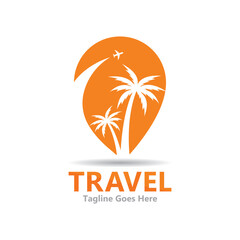 set of travel logo for travel agency vector icon illustration