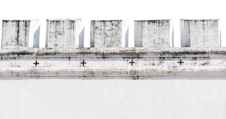 White ancient wall