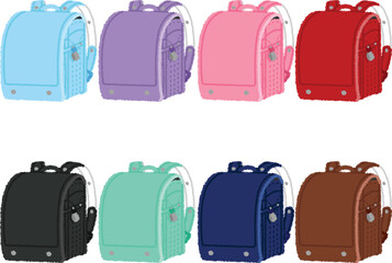 ランドセルのイラスト