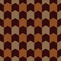 Abstract geometric seamless pattern with arrows. Striped arrows color vector ethnic pattern. Chevron pattern. Color vector background.