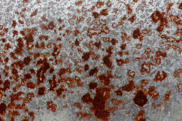 Rust stains on the zinc.