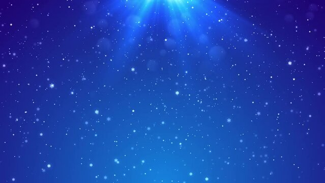 Blue boken particles glitter gradient abstract background video