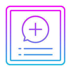 Fototapeta premium Medical App Icon