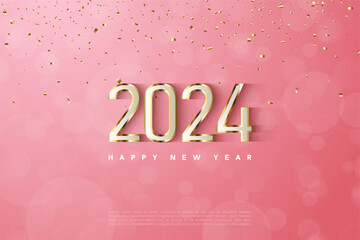happy new year 2024 background