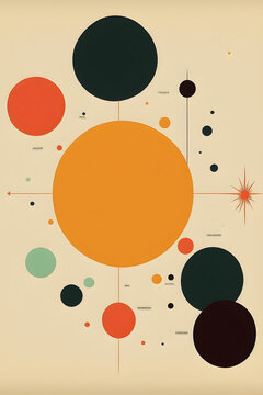 Poster sistema solar minimalista