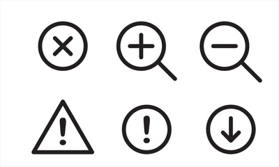 set of icons for web