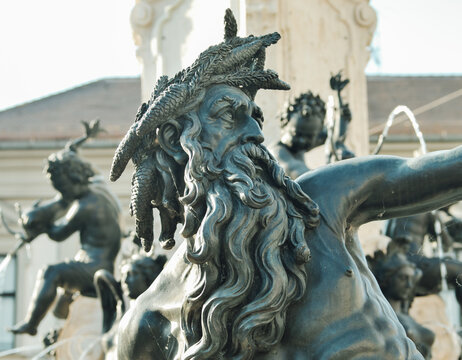 Augustusbrunnen,  Rathausplatz,  Kaiser Augustus, Augsburg, Deutschland, Stadt, Brunnen, Augustus fountain, city hall square, emperor Augustus, Augsburg, Germany, city, fountain, 