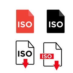 ISO file icon vector logo design logo illustration
