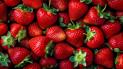 Strawberries fullframe as texture