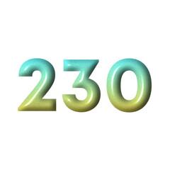 3D number yellow tosca gradient color png