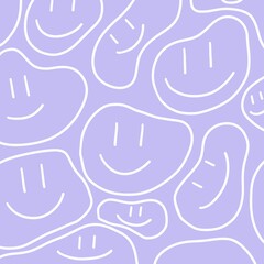 seamless pattern with smiles 