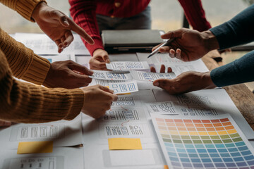 Business people meeting concept design ideas at office.