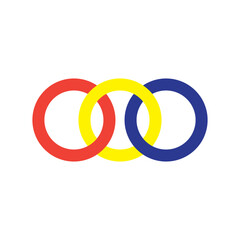 Chain icon vector logo design template flat style