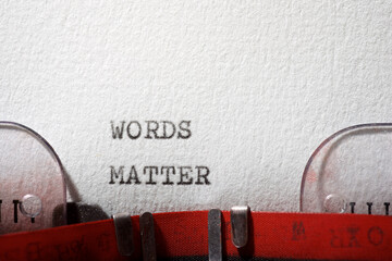 Words matter text