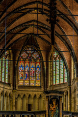 Obraz premium Interior Shots, St. Saviour's Cathedral, Bruge, Belgium
