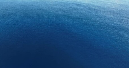 Drone fly over the blue sea