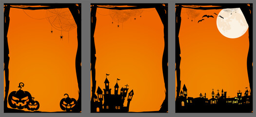 The spooky night background. Spooky night halloween background. Halloween theme dark background. Halloween spooky night background
