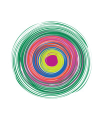 Color effect logo design vector 