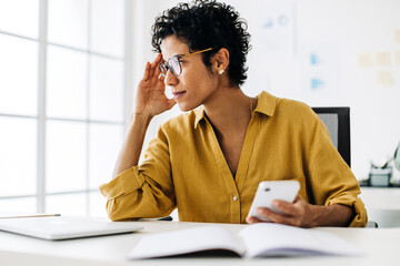 Business woman having a bad day at work