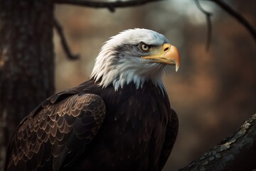 Obraz premium american bald eagle