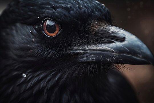 portrait of a crow