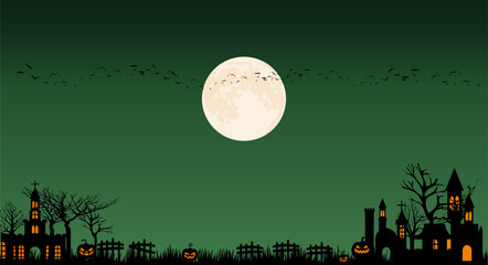 The spooky night background. Spooky night halloween background. Halloween theme dark background. Halloween spooky night background

