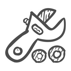 adjustable wrench icon